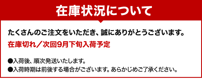 在庫状況について
