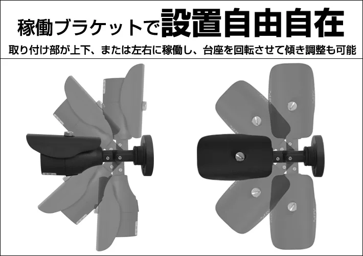 天井にも壁面にも設置が可能です。