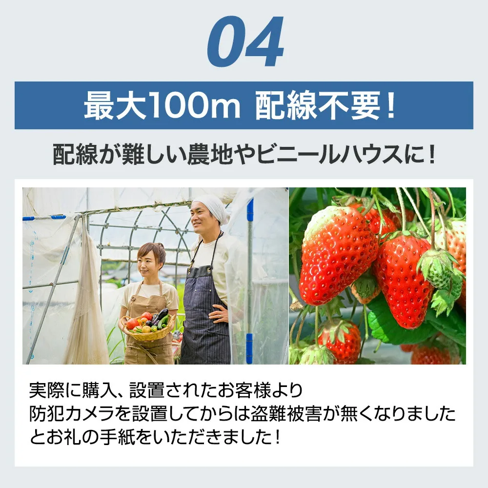 3軸機構でどんな角度でも設置が可能