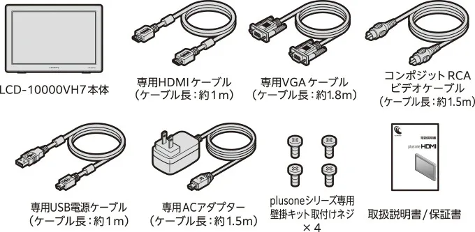 10.1インチモニター