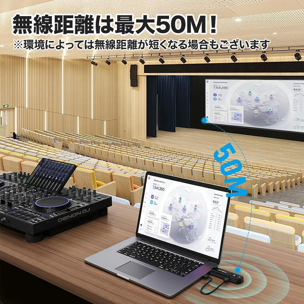 無線距離は最大50m