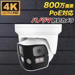 PoE対応 800万画素 双方向音声対応 水平180度撮影パノラマカメラ PO-800D-PANO