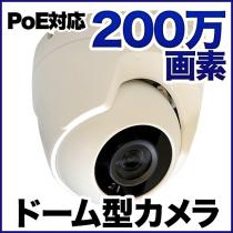 PoE対応 ドーム型200万画素ネットワークカメラ  防雨 PO-200d